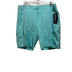 Mad Pelican mens Donnie’s walking shorts “You Wish” pockets Aruba blue XL NWT